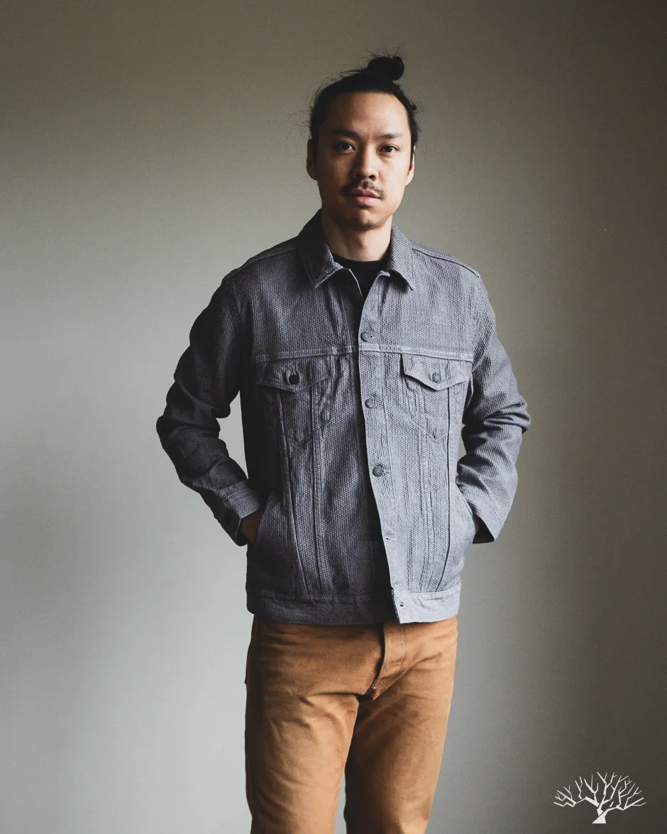 6221 Sashiko Type 3 Jacket - Grey x Black