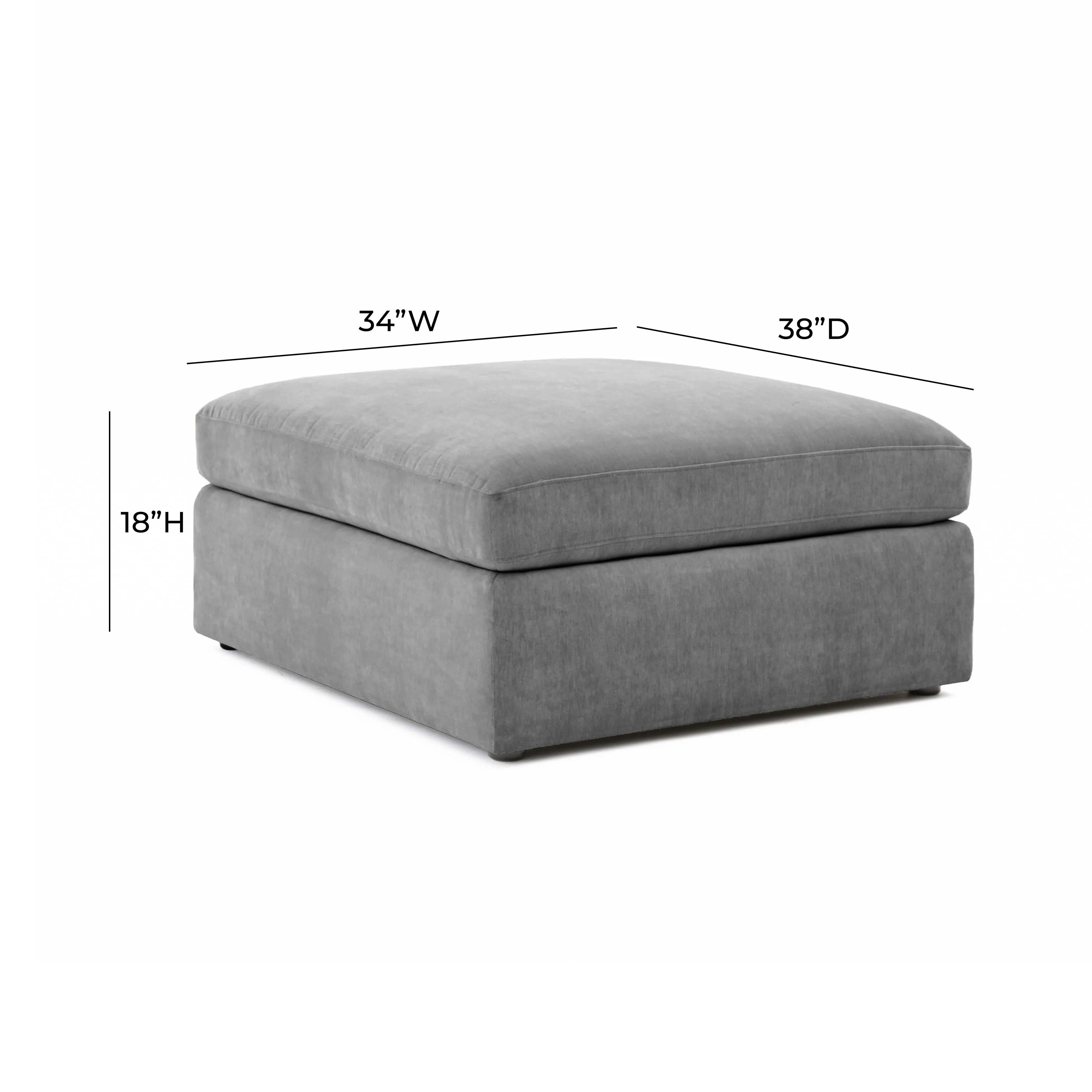 Aiden Gray Ottoman