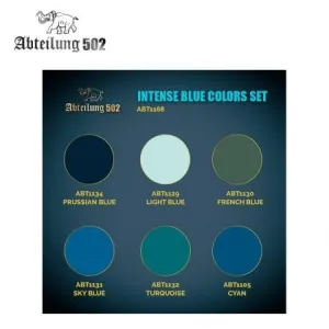 AK Interactive - Dense Acrylics Set - Intense Blue Colors