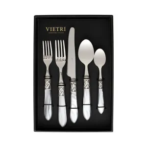 Aladdin Antique Light Gray Five-Piece Place Setting Set of 4