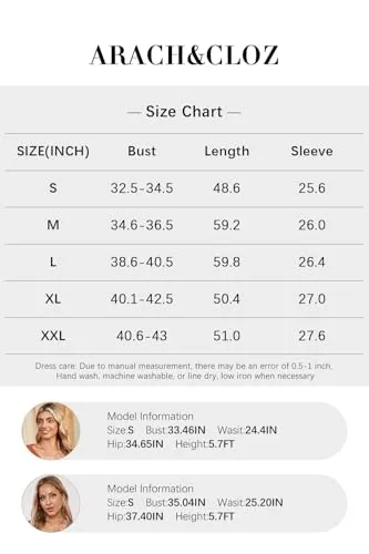 Arach&Cloz 2024 Fall Womens V Neck Long Sleeve Sweater Dress Ribbed Knit Slim Fit Midi Maxi Dress Fashion Clothes Beige Cream Apricot