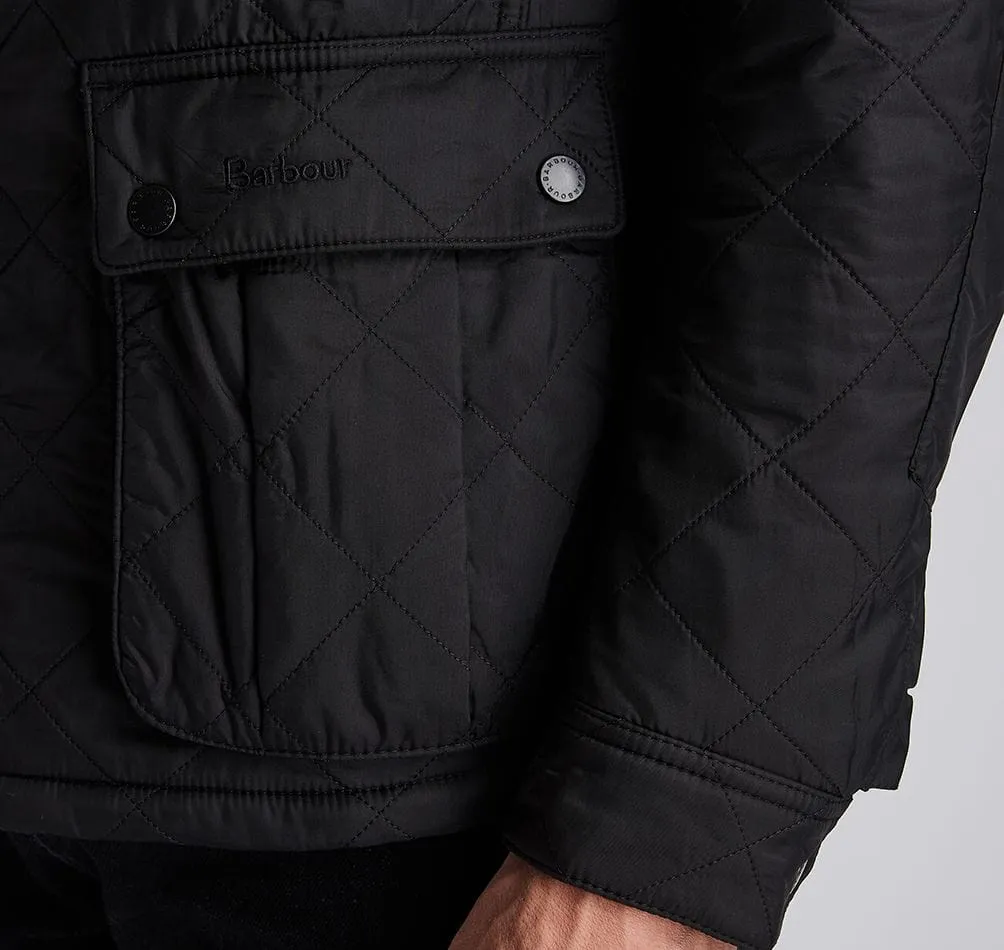 Barbour International Ariel Polarquilt Jacket in Black