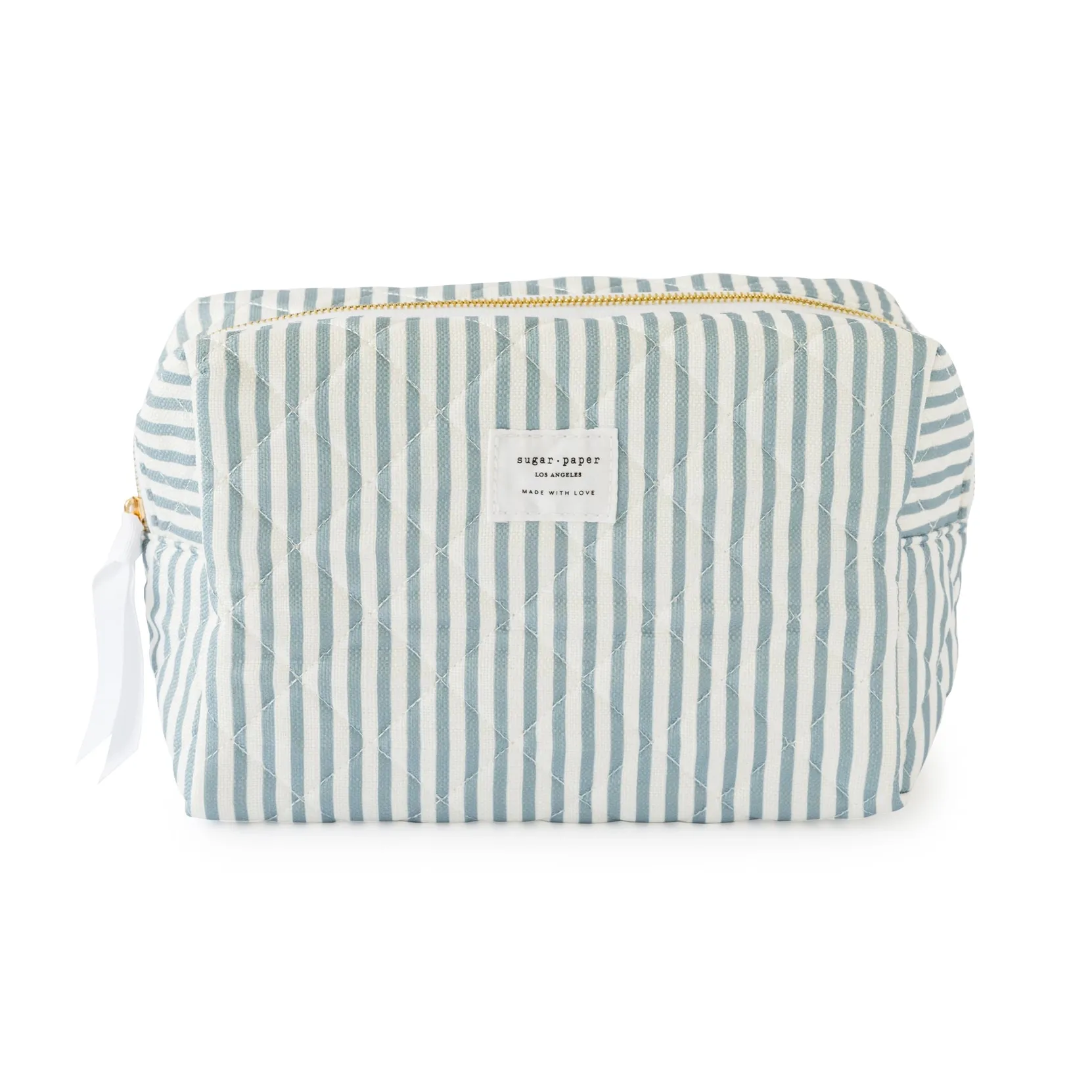 Blue Stripe Cosmetic Pouch