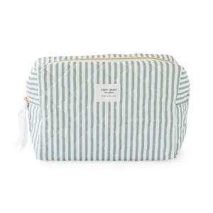 Blue Stripe Cosmetic Pouch