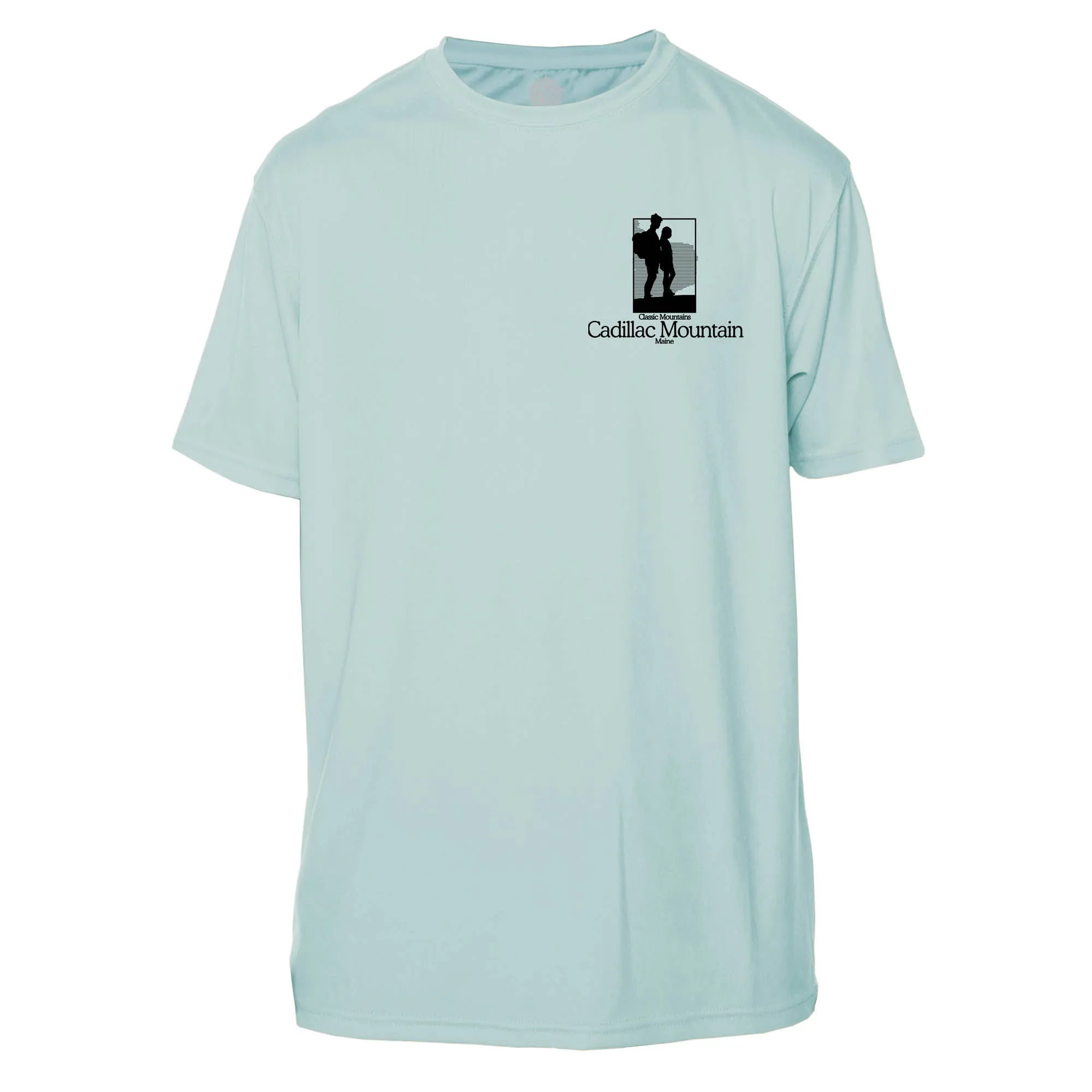 Cadillac Mountain Classic Mountain Short Sleeve Microfiber Men's T-Shirt