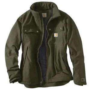 Carhartt Men's Olive Quick Duck Jefferson Traditional Jacket