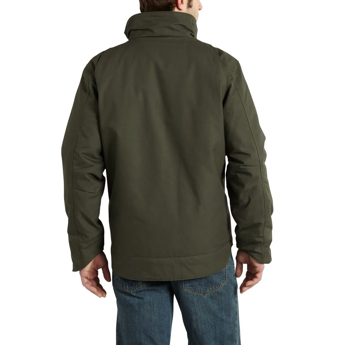 Carhartt Men's Olive Quick Duck Jefferson Traditional Jacket