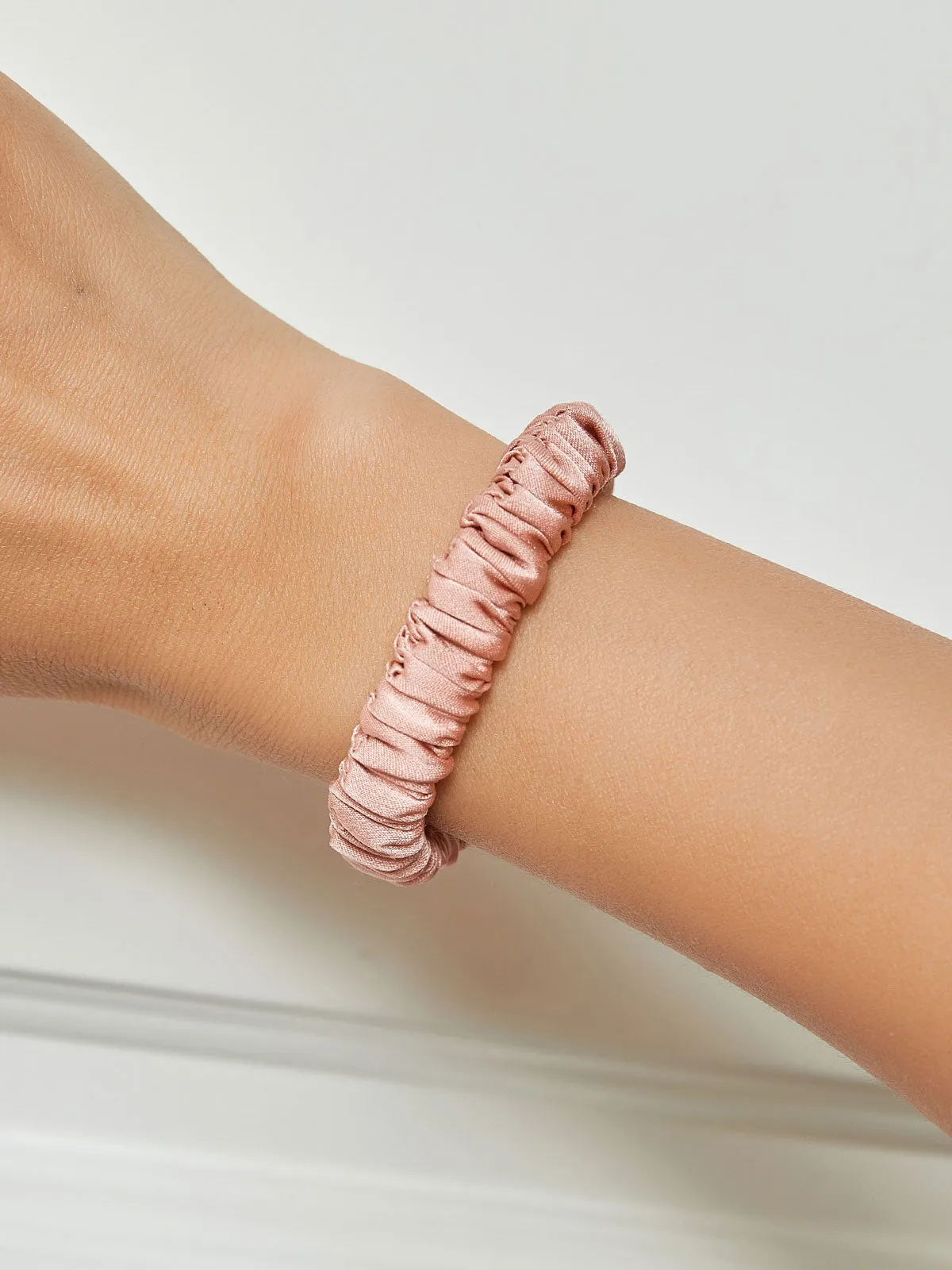 Clearance -Pure Silk Soft Skinny Scrunchie