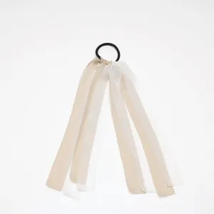 Contrast Chiffon Pony with Tails, JB