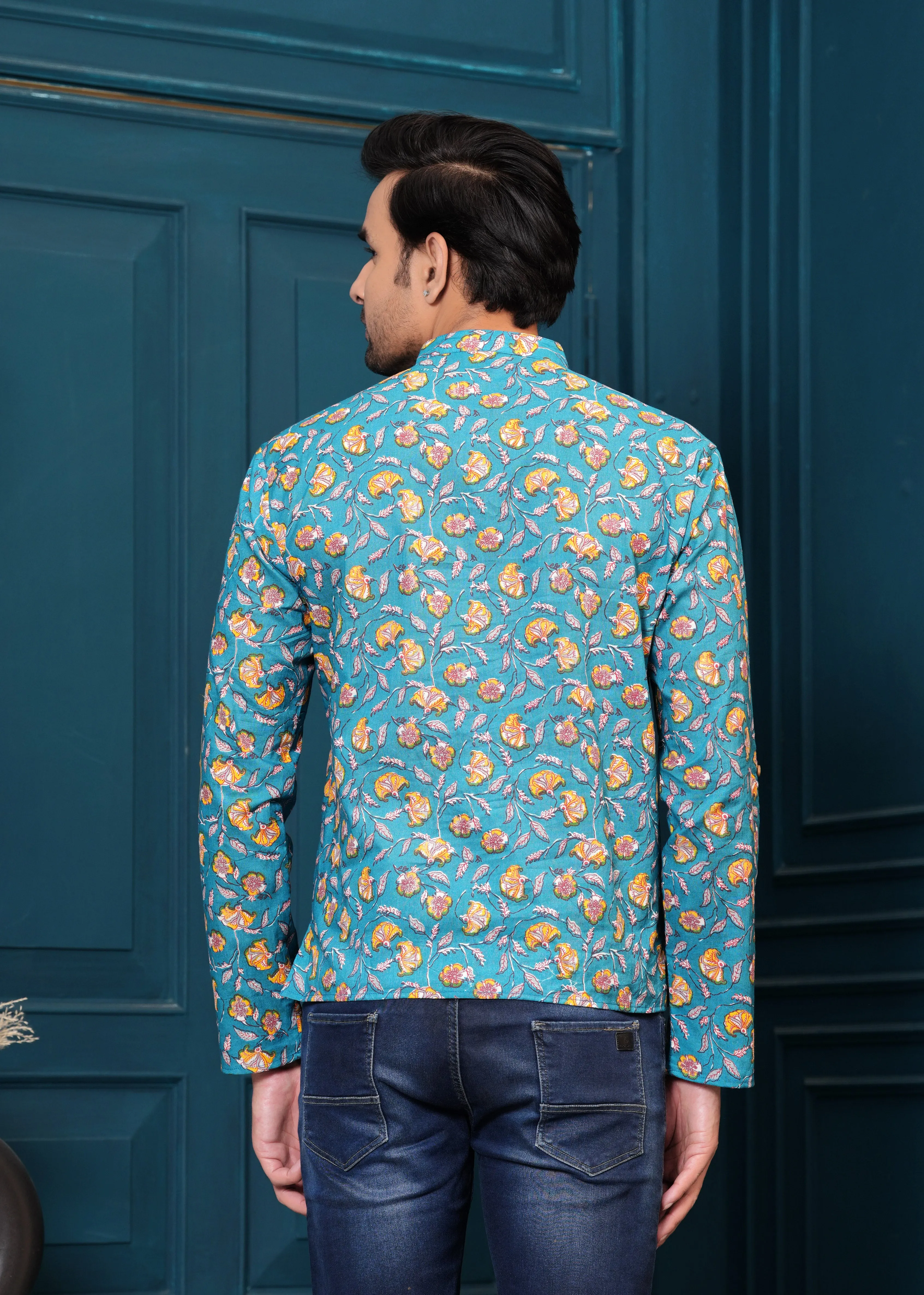 Cotton Floral Printed Kurta