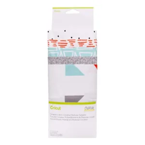 Cricut Designer Fabric 12 inch X26 inch Sampler 5pcs Creative Rockstar*