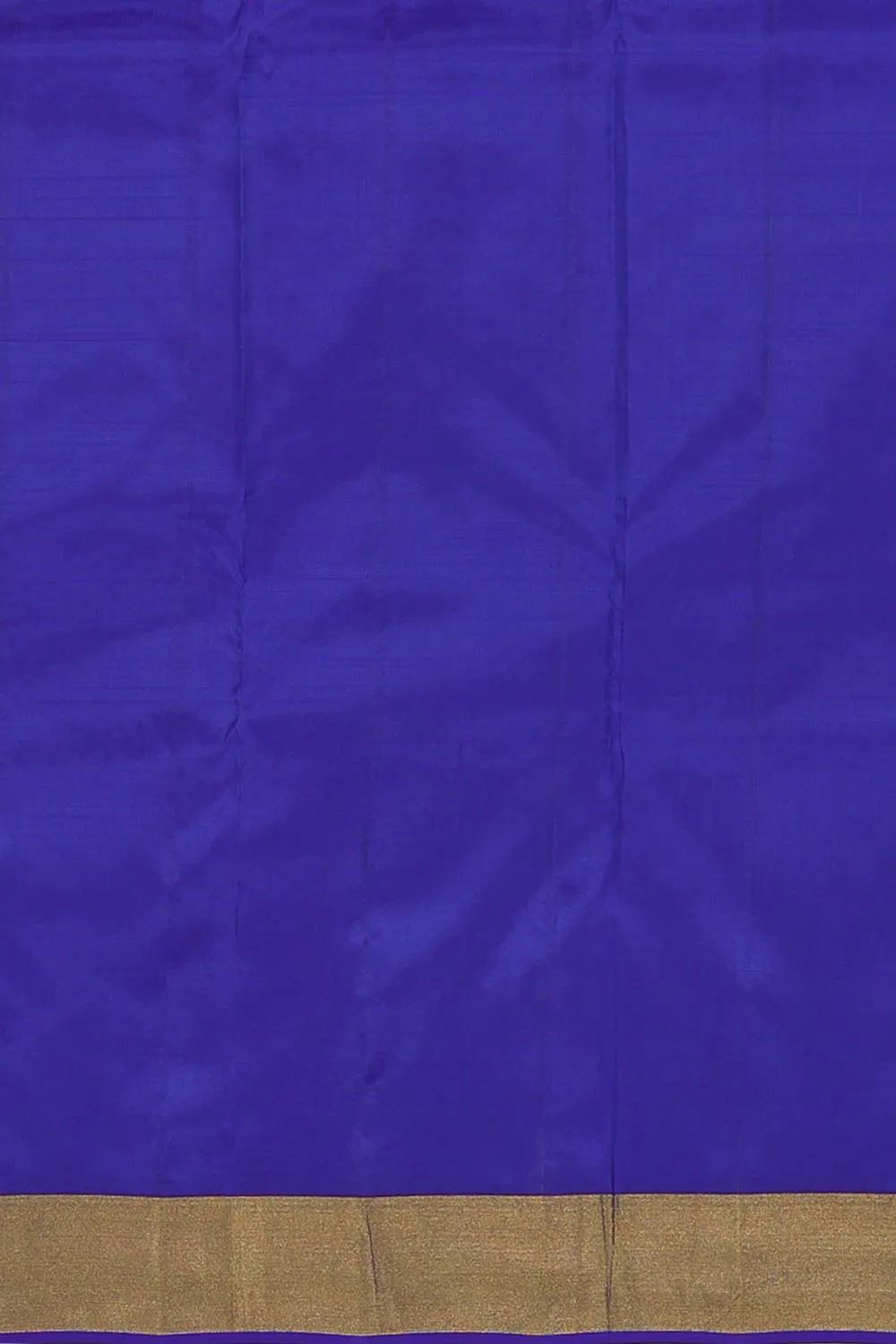 Dark Ocean Blue Silk Saree