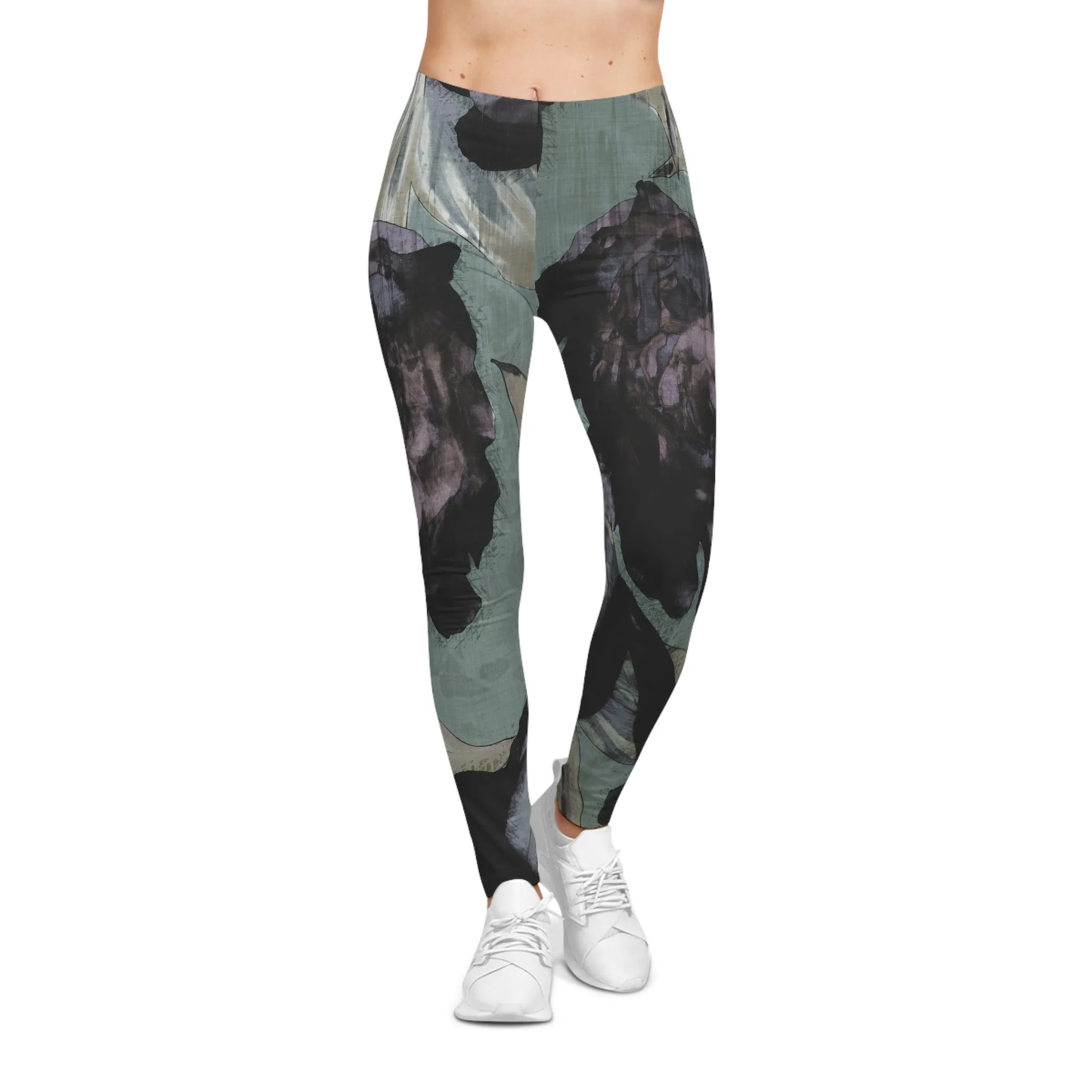 Elegant Floral Women's Casual Leggings – Stylish & Comfortable Activewear