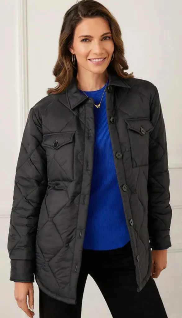 Faux Fur Quilted Jacket