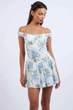 Frannie Floral Off Shoulder Mini Dress