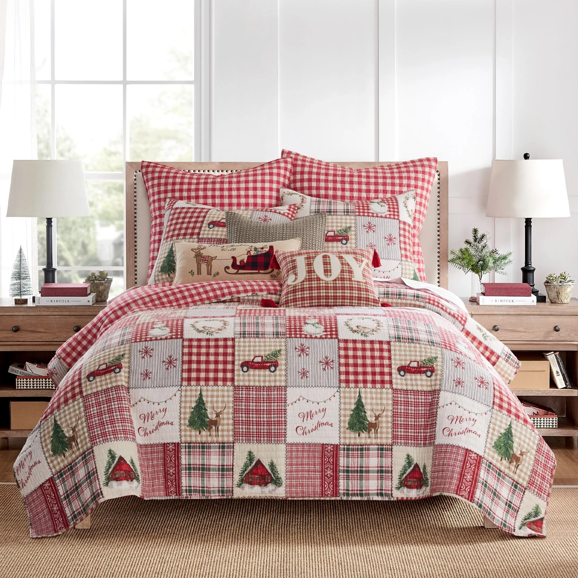 Home for Christmas Euro Sham Set of 2