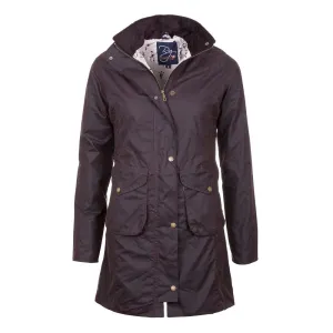 LADIES HANNAH 3/4 DIAMOND QUILT WAX JACKET