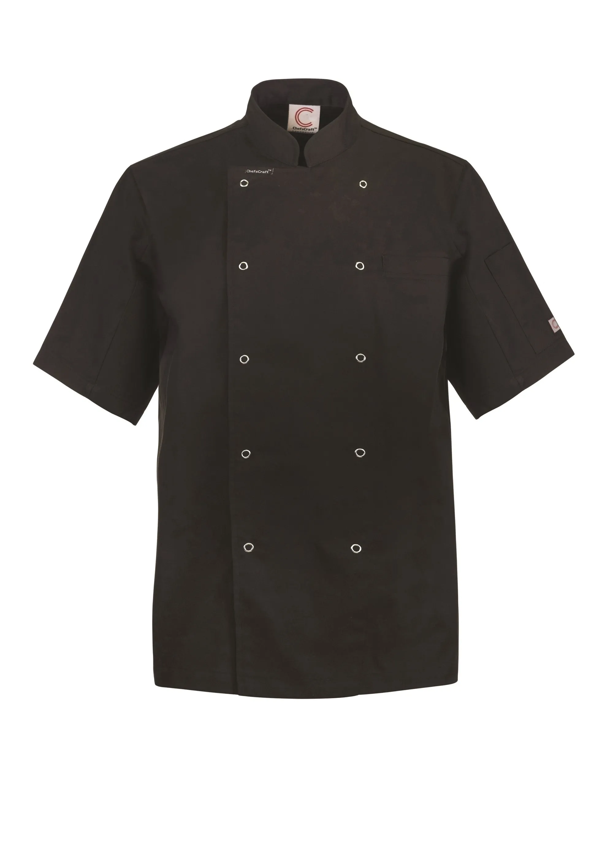 Lightweight Short Sleeve Executive Chefs Jacket with Press Studs (NC-CJ052)