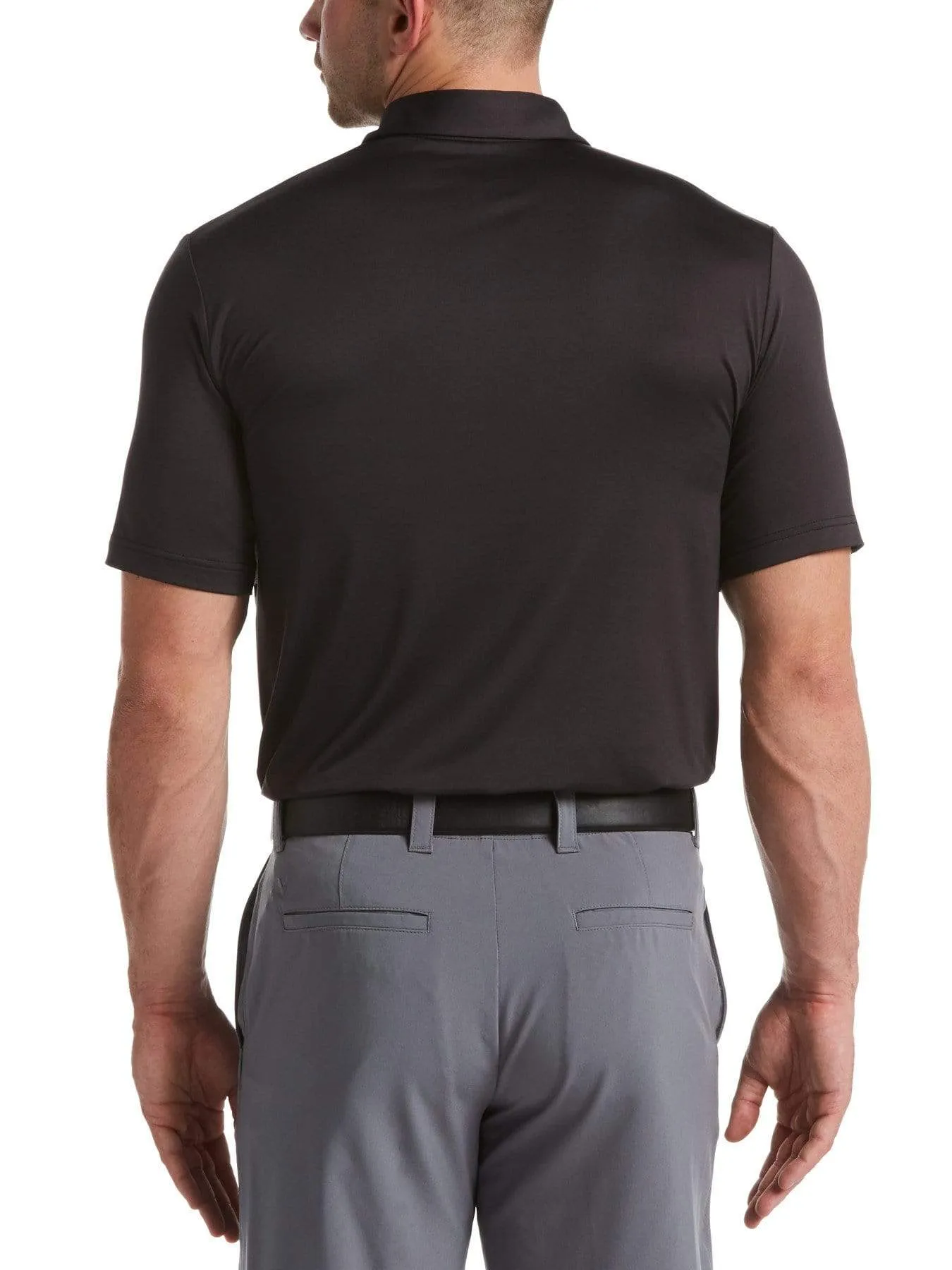 Mens Printed Engineered Stripe Polo