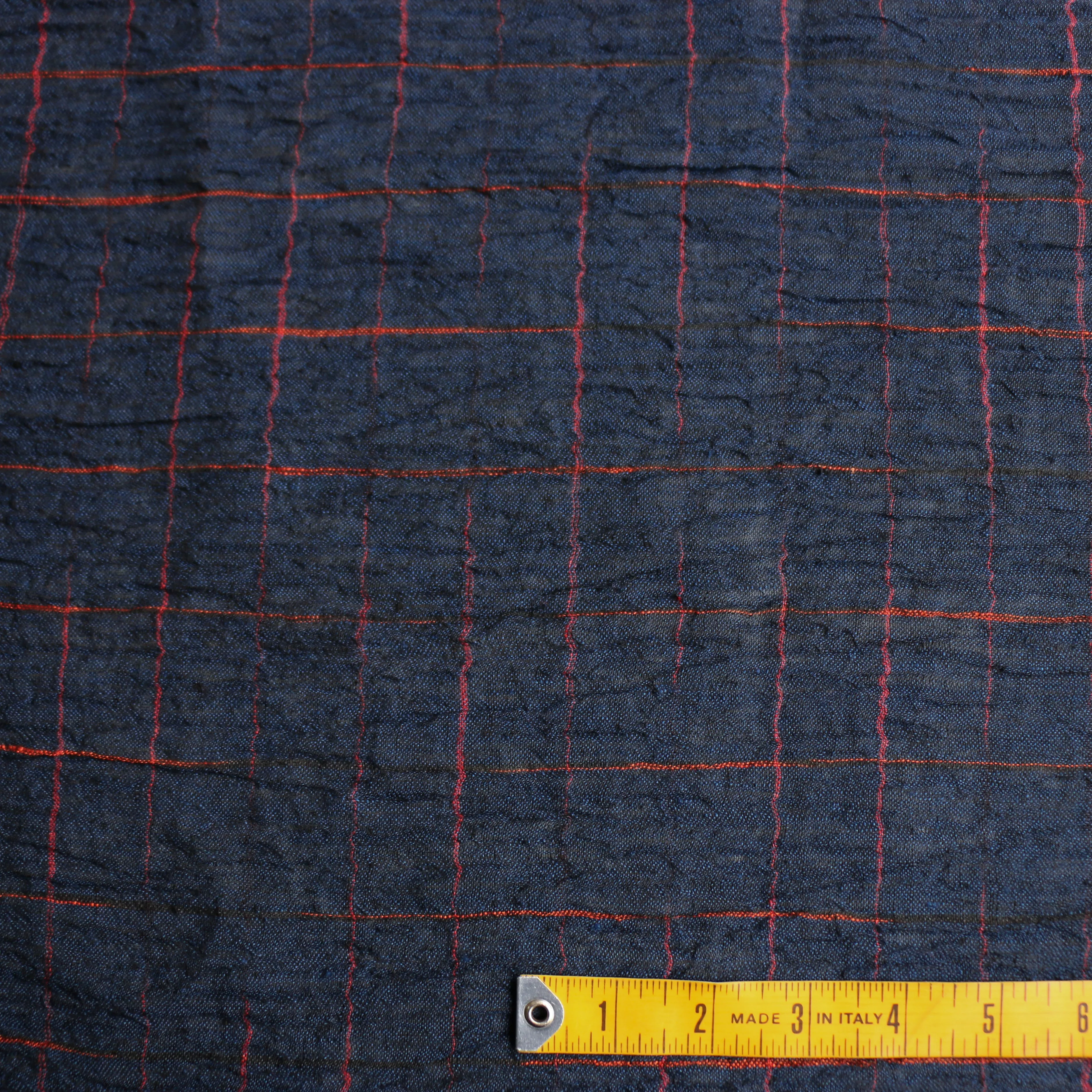 Milos Blueberry Crinkle Linen