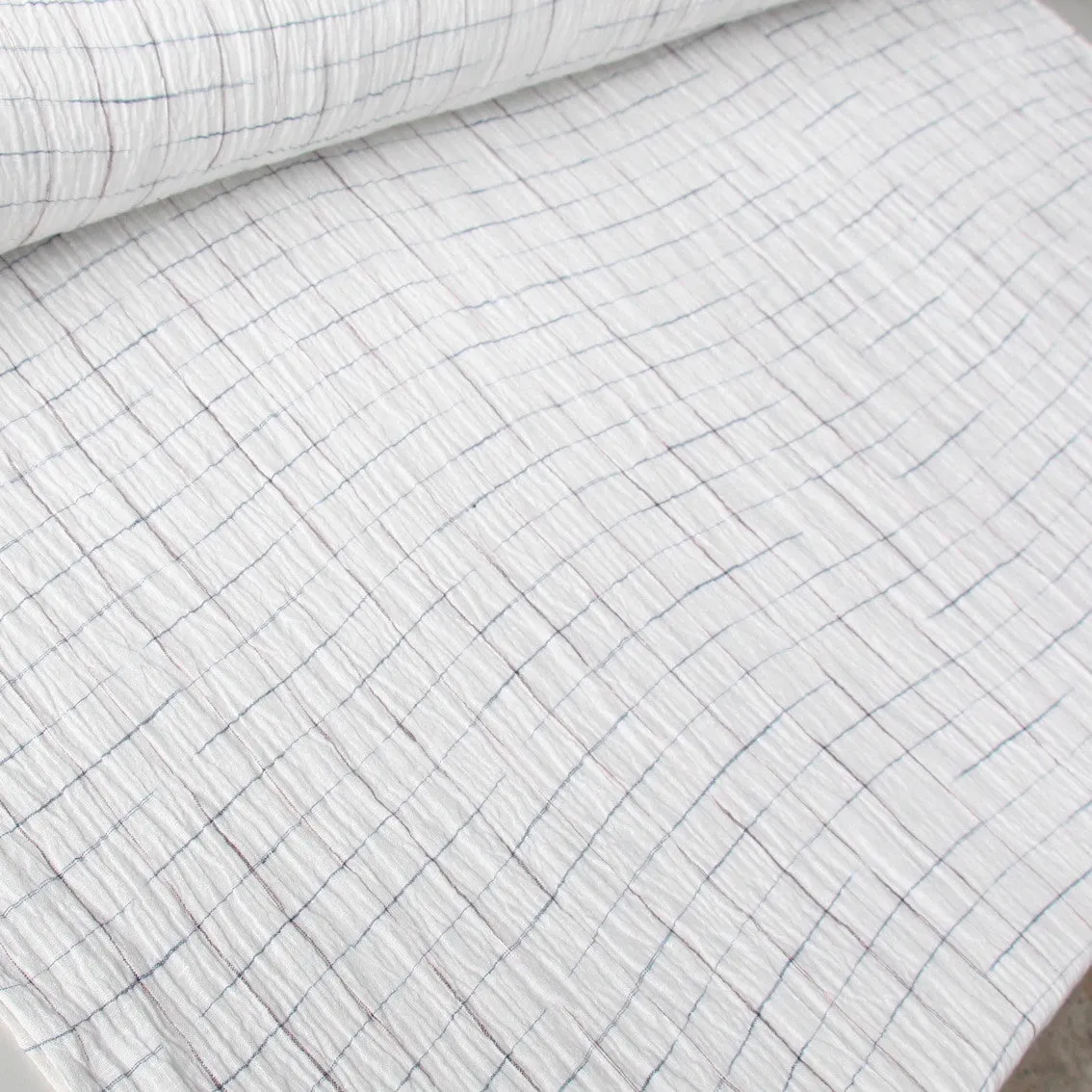 Milos Porcelain Crinkle Linen