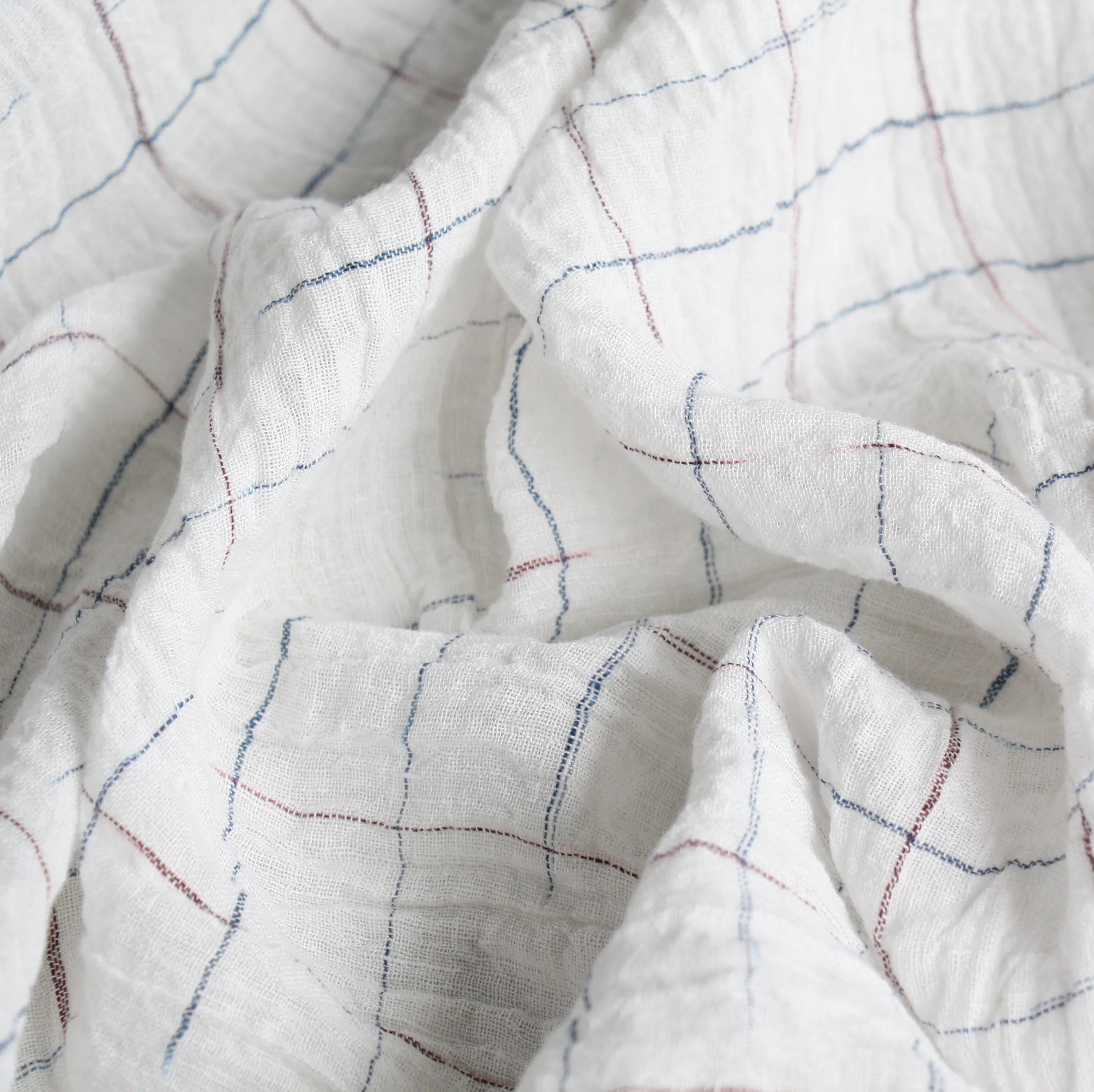 Milos Porcelain Crinkle Linen