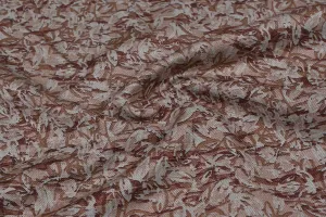 Multicolor Floral Printed Wool Viscose Blend Fabric