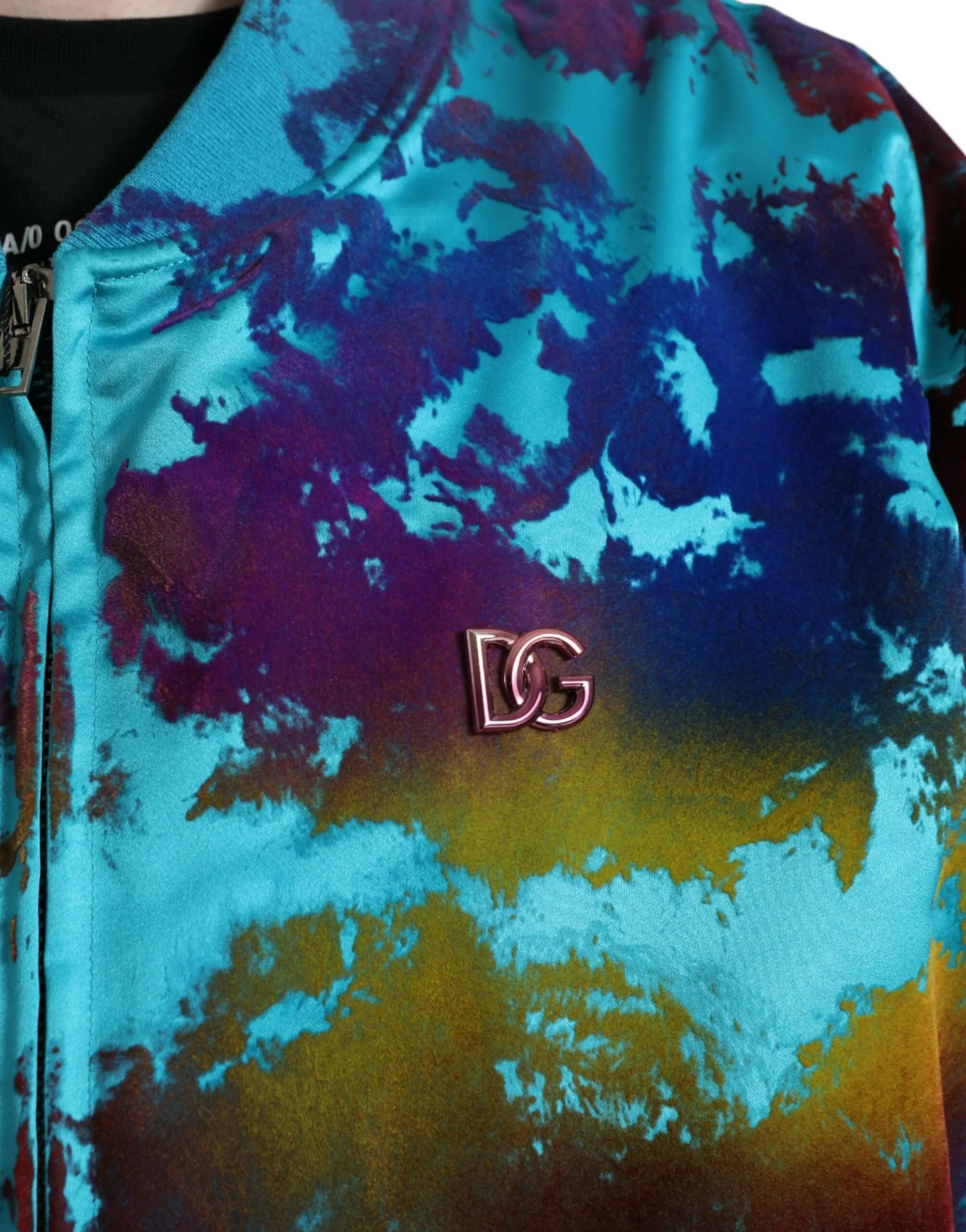 Multicolor Polyester Bomber Jacket