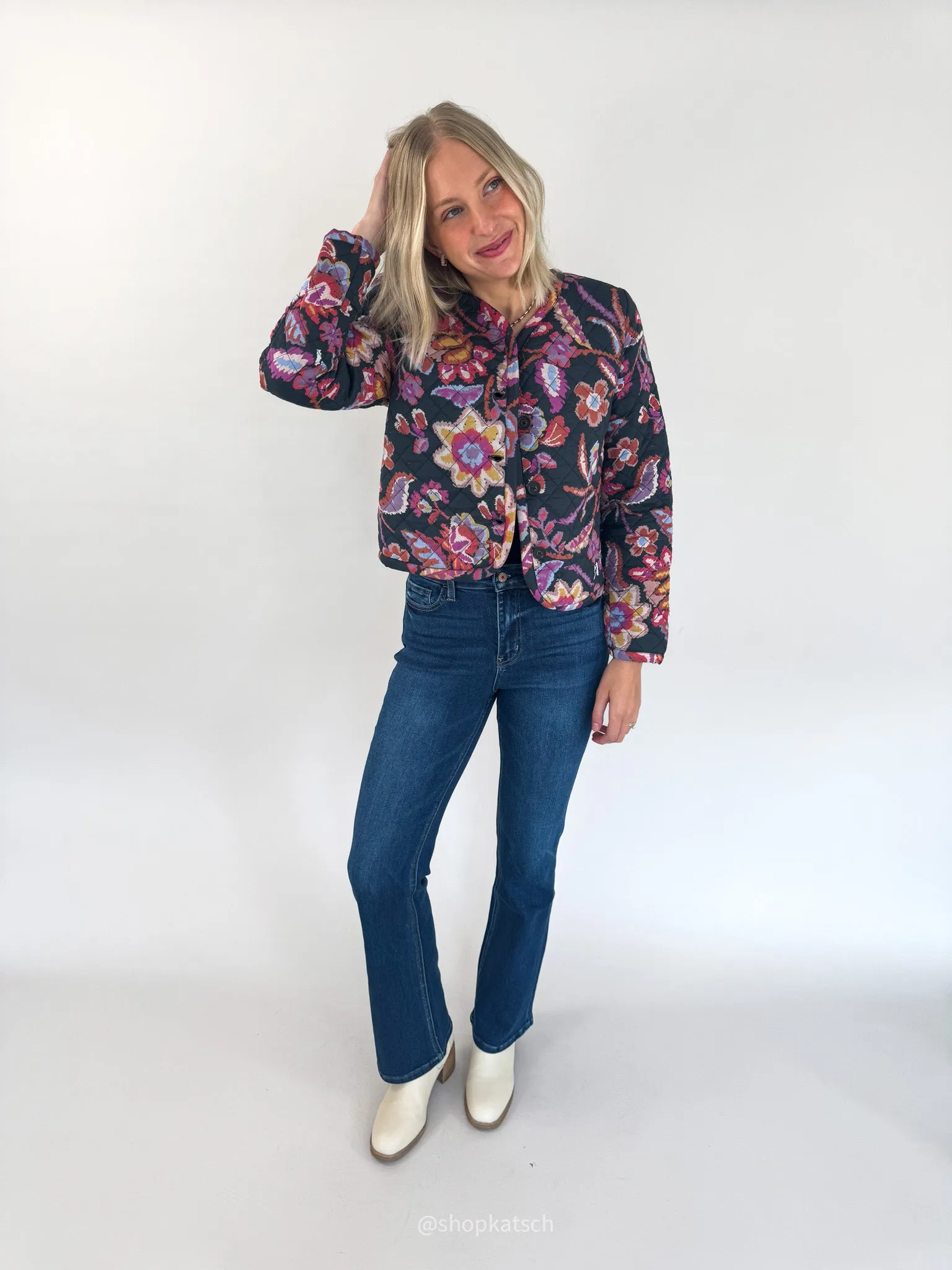 Mya Floral Quilted Jacket