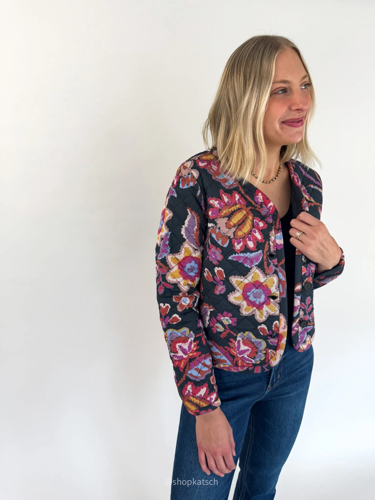 Mya Floral Quilted Jacket