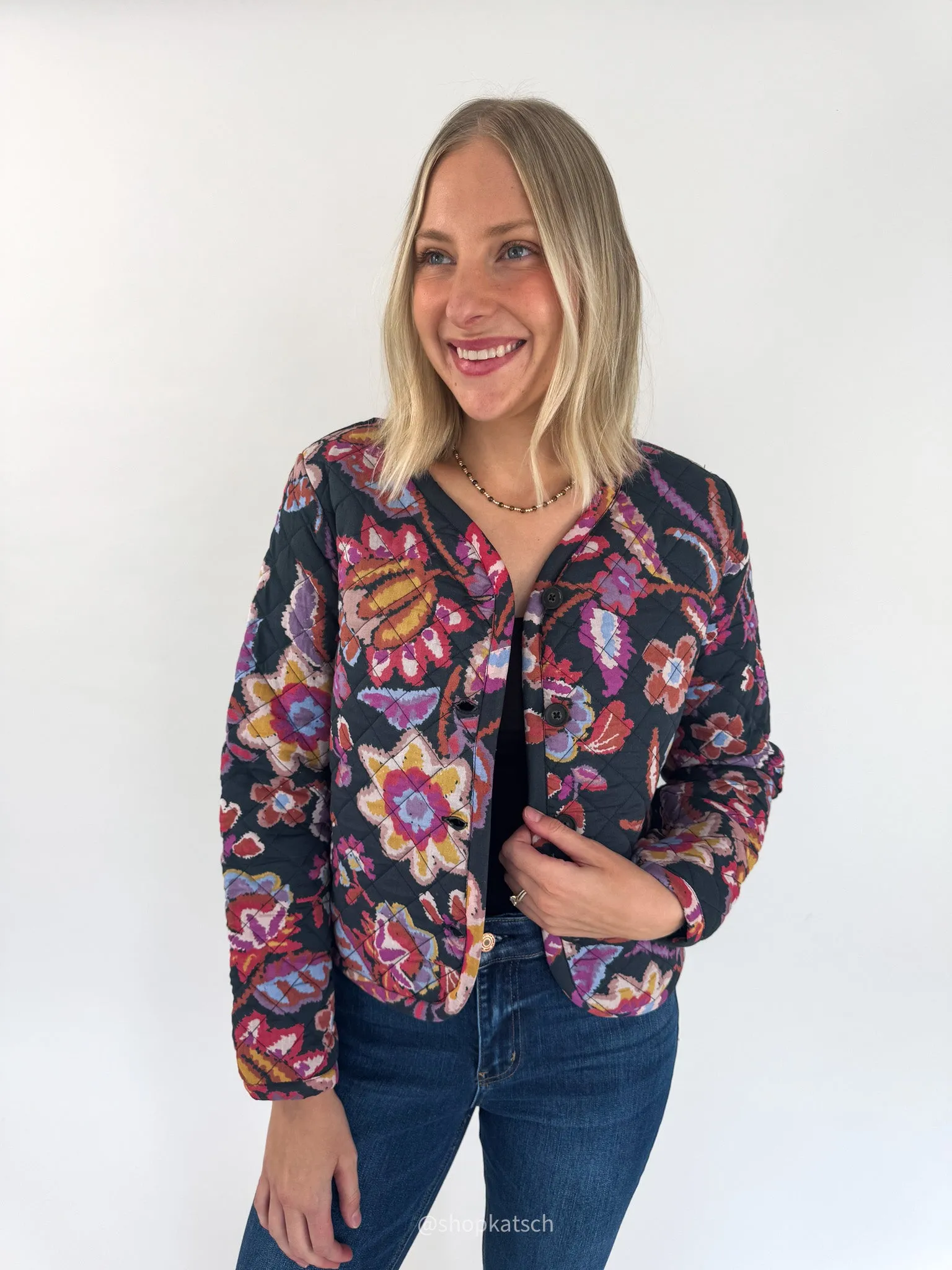 Mya Floral Quilted Jacket