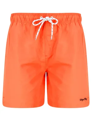 Namaste Classic Swim Shorts in Emberglow Orange - Tokyo Laundry
