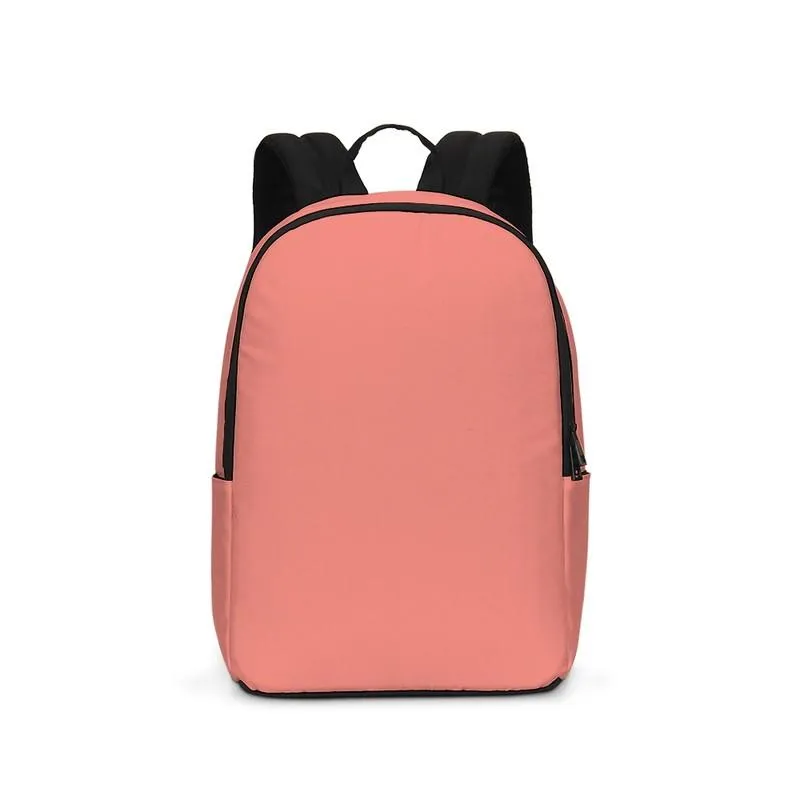 Pastel Pink Red Waterproof Backpack | Bright Pastel Pink Red | C0M60Y45K0