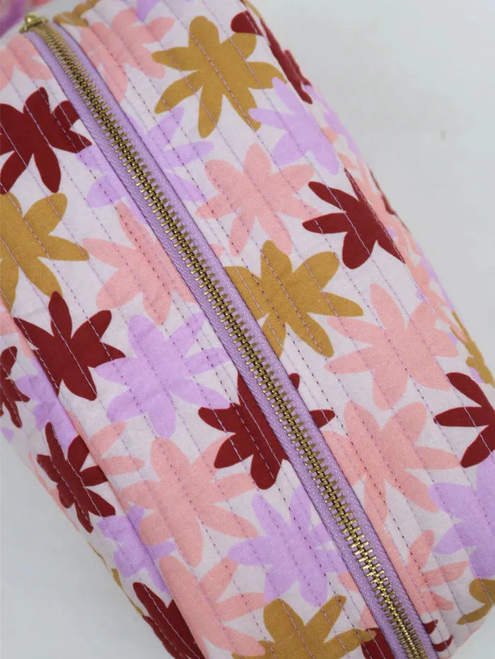 Peach Floral Dopp Kit