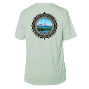 Retro Compass Mount Shasta Microfiber Short Sleeve T-Shirt