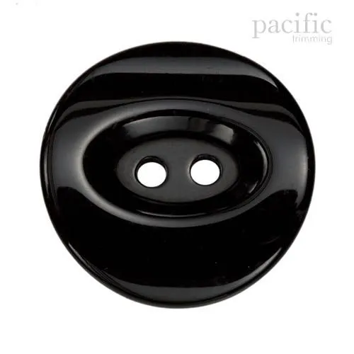 Round 2 Hole Polyester Jacket Coat Button