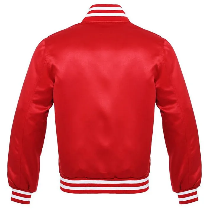 Satin - Red/White Trim Jacket