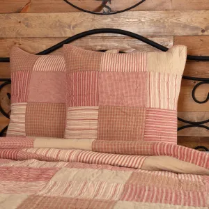 Sawyer Mill Red Quilted Euro Sham 26x26"