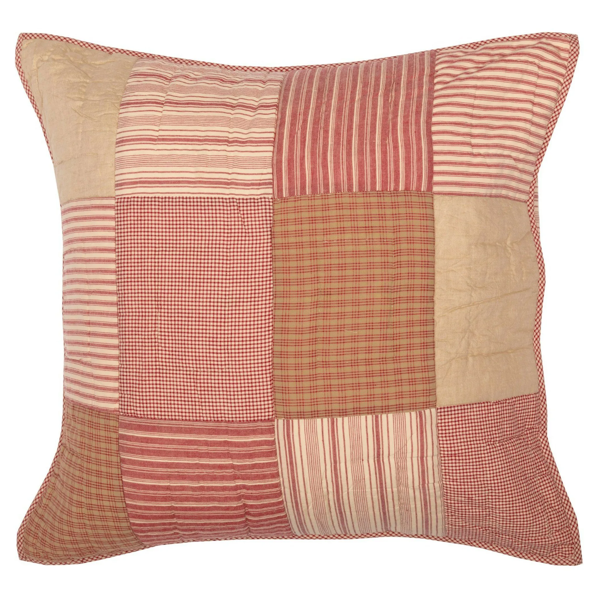 Sawyer Mill Red Quilted Euro Sham 26x26"