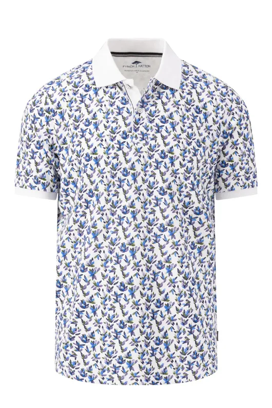 Short Sleeve Floral Polo