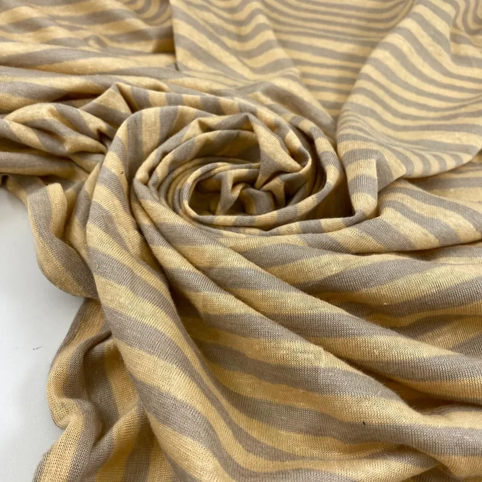 Stripes Linen Jersey - Sample