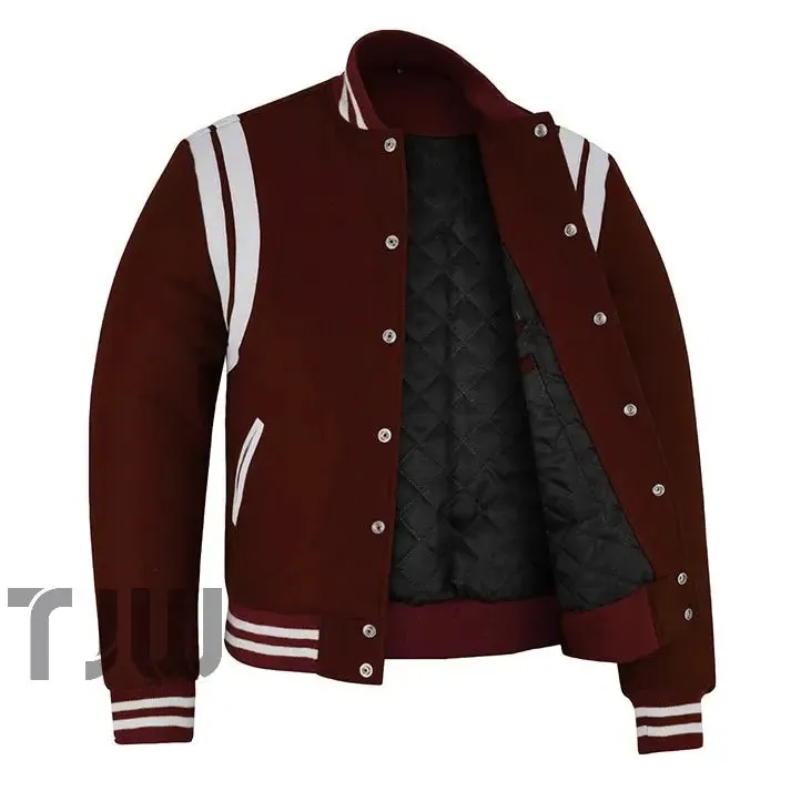 Teddy - Dark Maroon White D/Strips