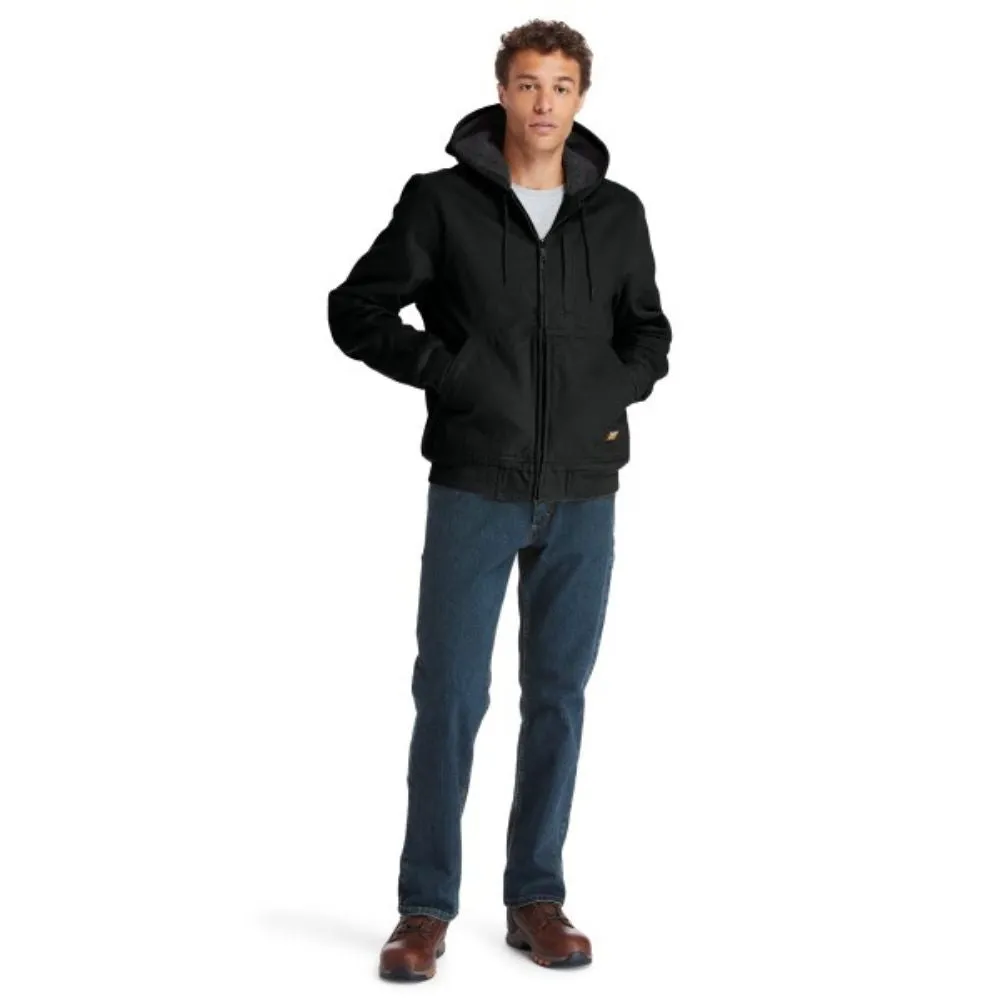 Timberland PRO® Men's Gritman Lined Canvas Hooded Jacket - Black TB0A1VB4015