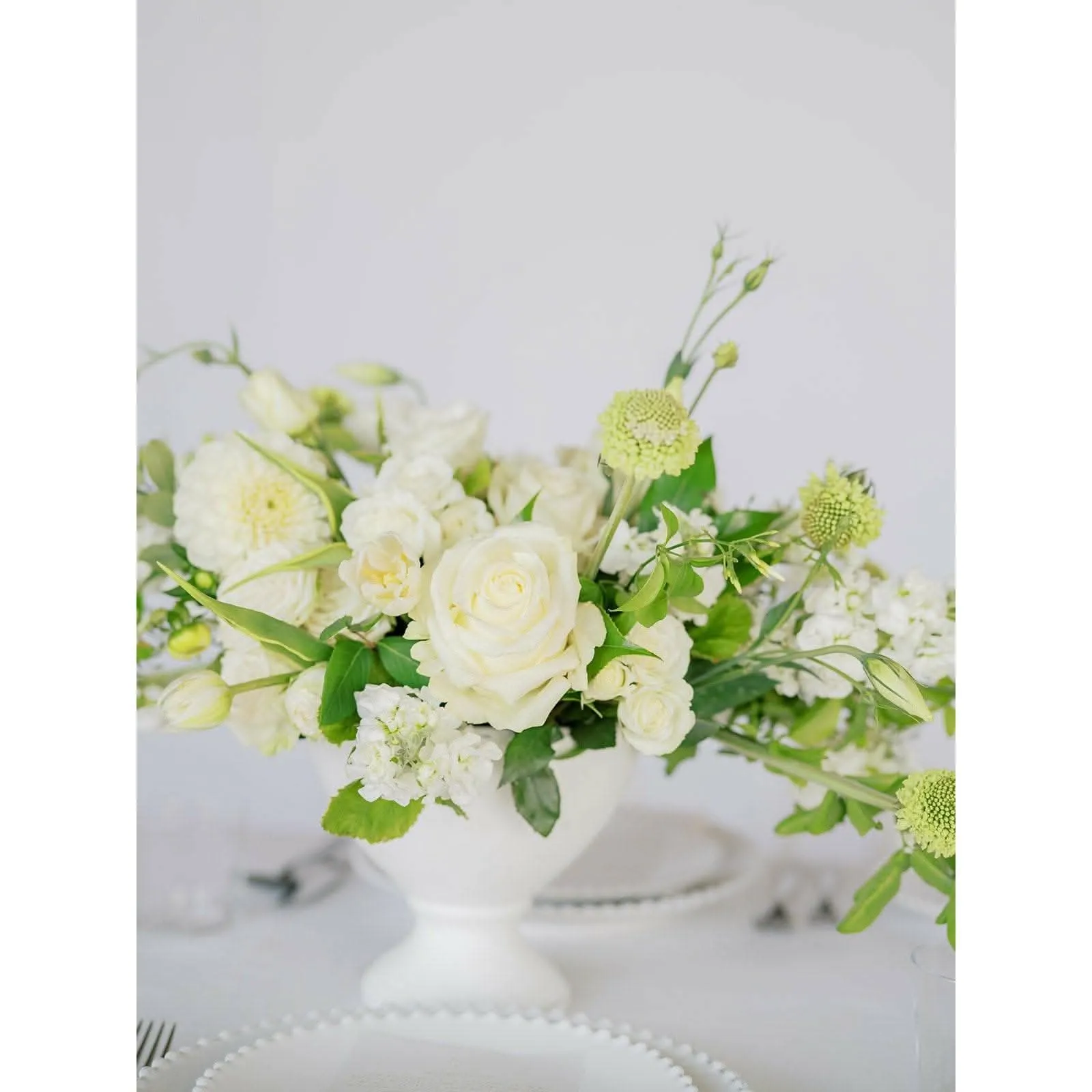 White A la Carte Wedding Centerpiece