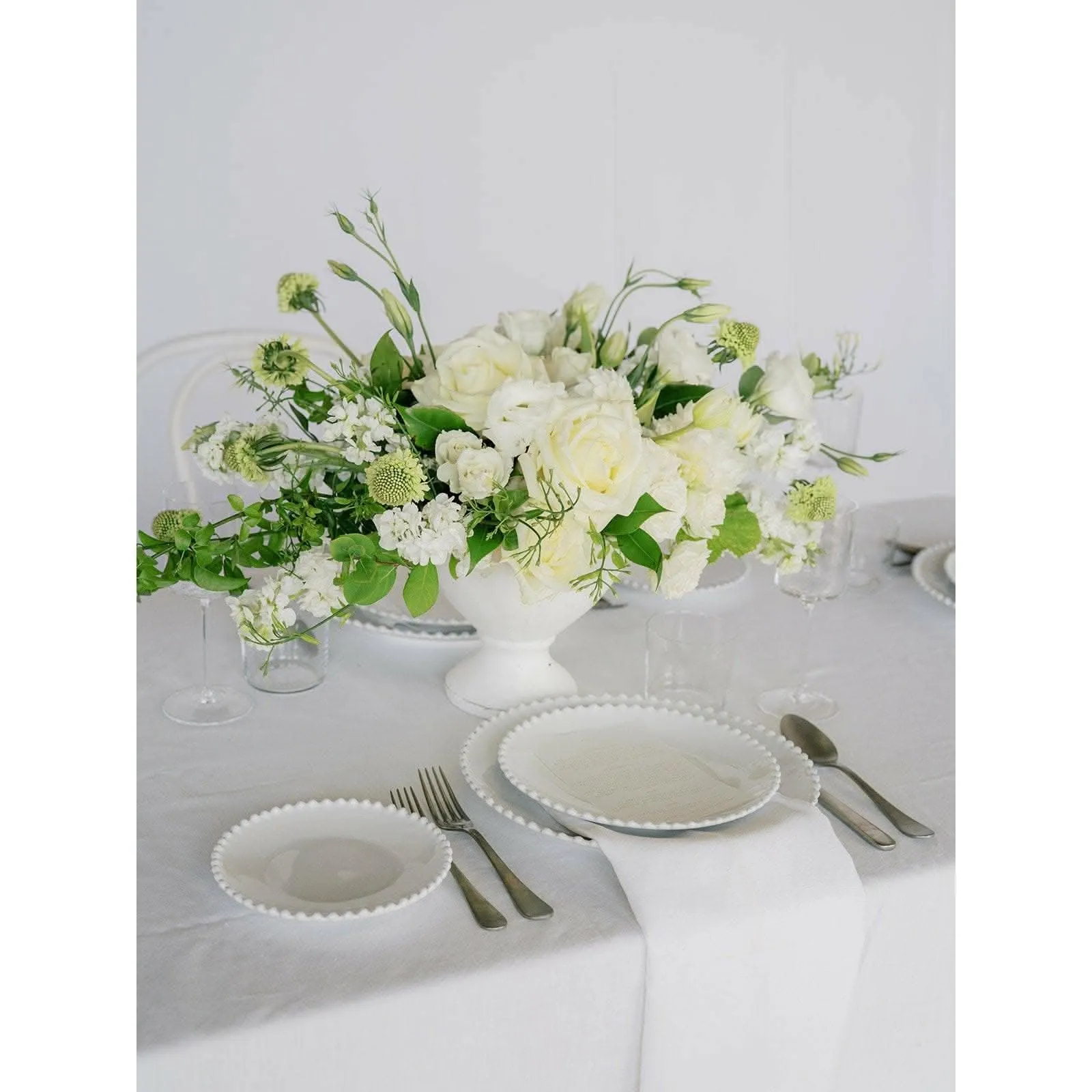 White A la Carte Wedding Centerpiece